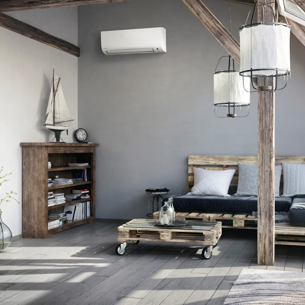 Aparat de aer conditionat Daikin Sensira Bluevolution FTXF25E-RXF25E Inverter 9000 BTU, Clasa A++, Dezumidificare, Baleiere verticala